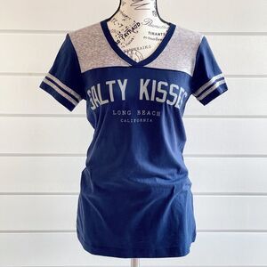 Coastal Classics Salty Kisses California Dreaming Short Sleeve Fitted Tee Large